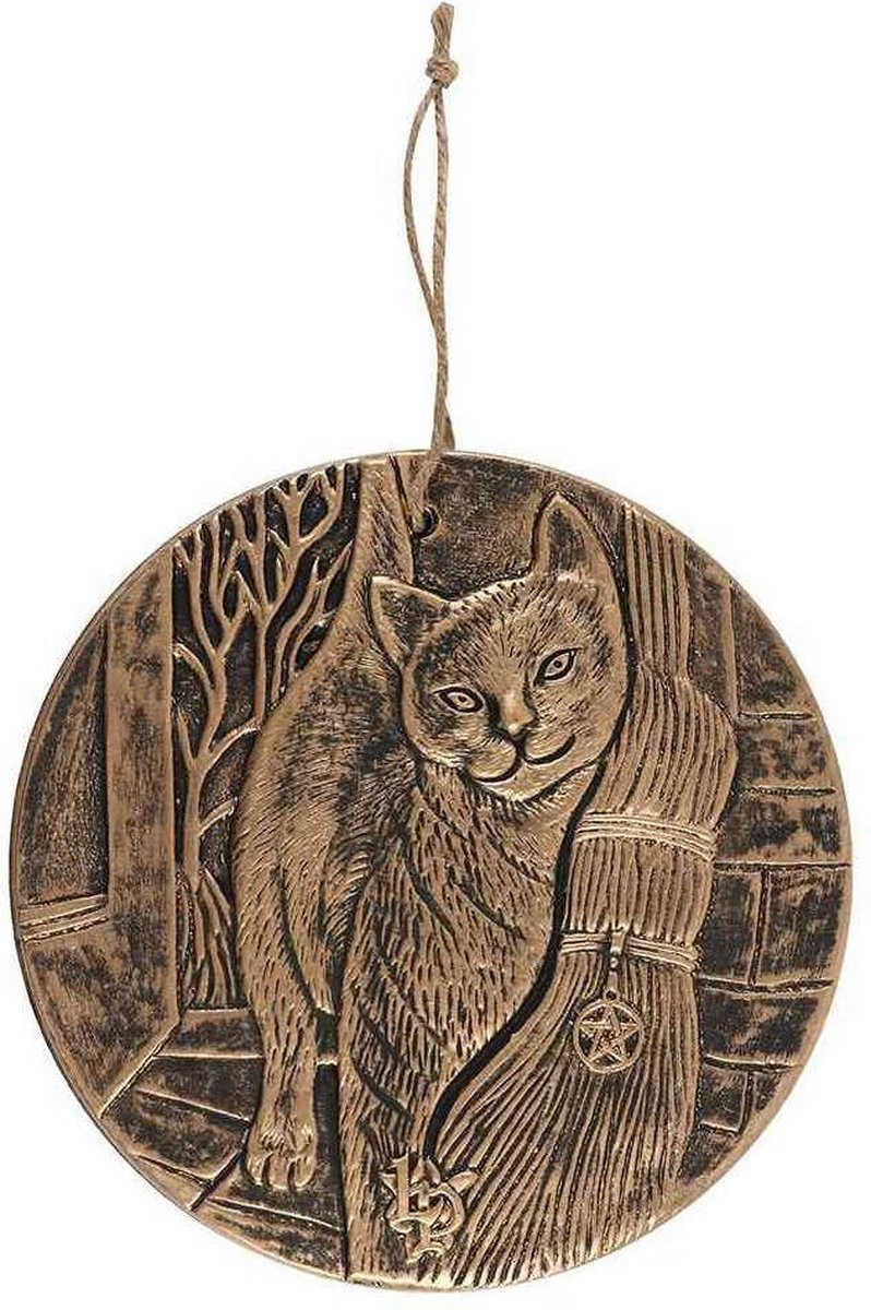 Something Different Muurdecoratie Copper A Brush with Magick Terracotta Plaque door Lisa Parker Koperkleurig