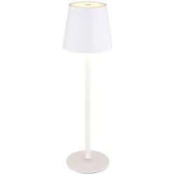Akku-Tischleuchte Bili Weiß max. 2,89 Watt
