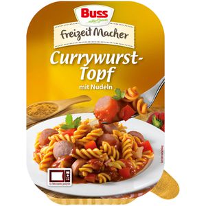 Buss Fertiggericht Freizeitmacher Currywurst-Topf, mit Nudeln, 300 g