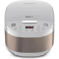 Tefal RK622130, Dampfgarer + Reiskocher, Weiss, Schwarz, Silber
