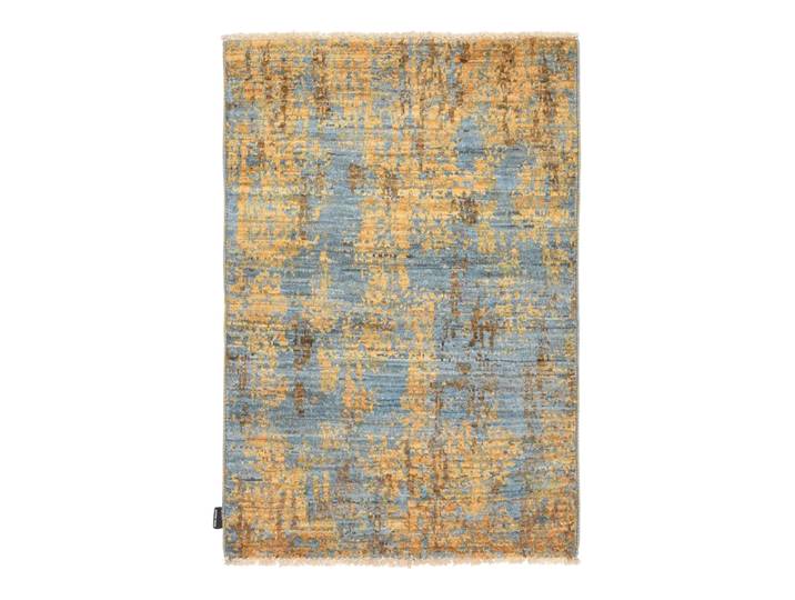 moderner Orientteppich Nurya, Johann Jakob, blau, Schurwolle
