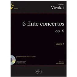 6 flute concertos op.10 vol.1 (nos.1-3) (+CD-Rom) flute and piano reductions and full scores, Fachbücher von Antonio Vivaldi