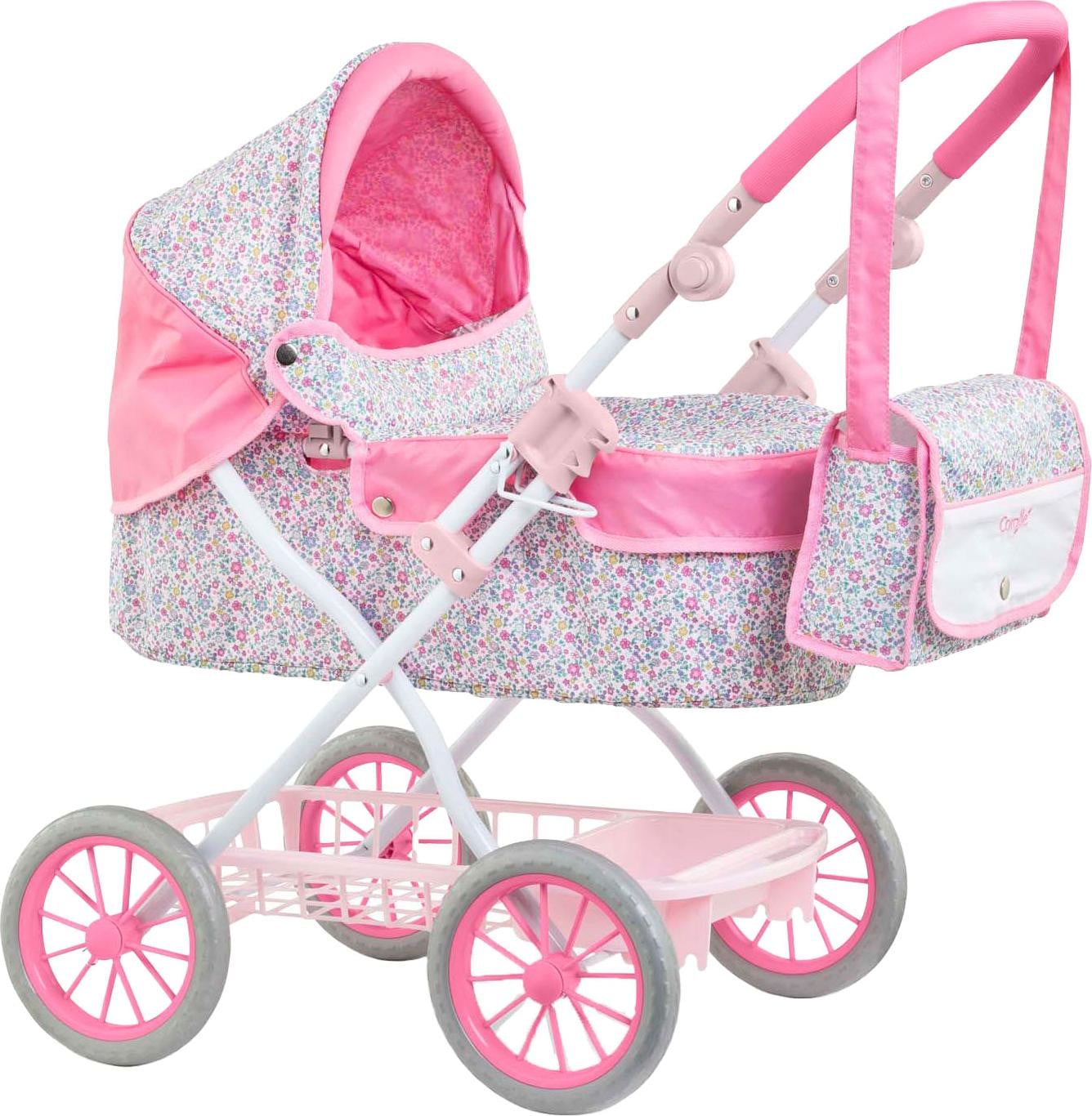 Corolle Babypop accessoires Floral kinderwagen voor poppen van 36 tot 52 cm