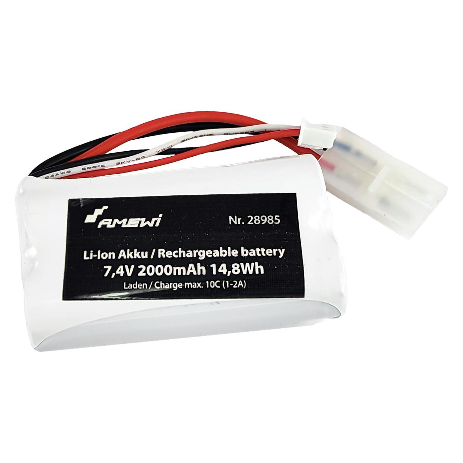 Amewi Li-Ion Akku 2S 7,4V 2000mAh Tamiya-Stecker (2000 mAh, 7.40 V) (51912296)