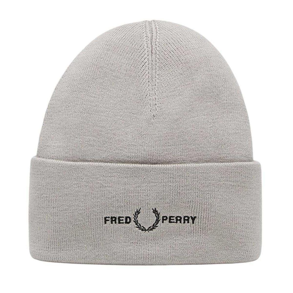 Fred Perry Beanie met grafisch logo voor volwassenen (Beton)