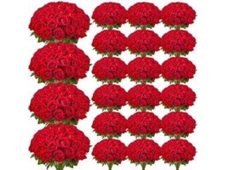 VEVOR Künstliche Blumen Rosen, 500 Stück Kunstblumen, Rote Gefälschte Rose mit Stielen, Schaumrosen für DIY Hochzeit Blumensträuße Braut Valentinstag Muttertag Zuhause Dekoration