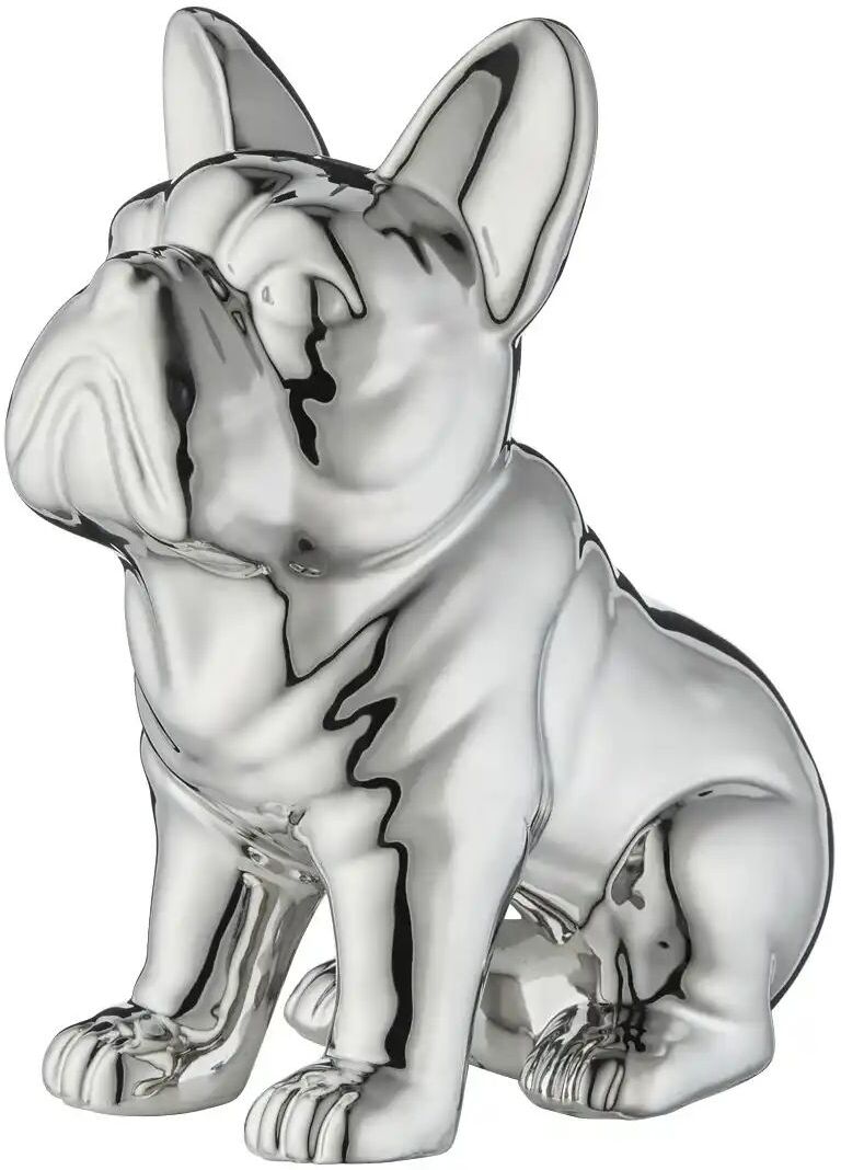 Höffner Deko Objekt Hund   ¦ silber ¦ Porzellan ¦ Maße (cm): B: 18 H: 22 T: 12.0