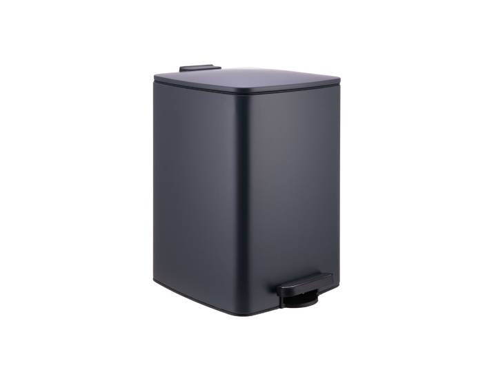 Mülleimer Küche 20L Schwarz-Silber-Grau