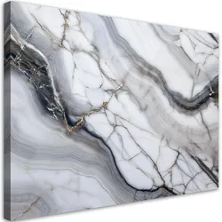 LEINWANDBILD Grauer Marmorstein mit goldener Abstraktion 60x40cm