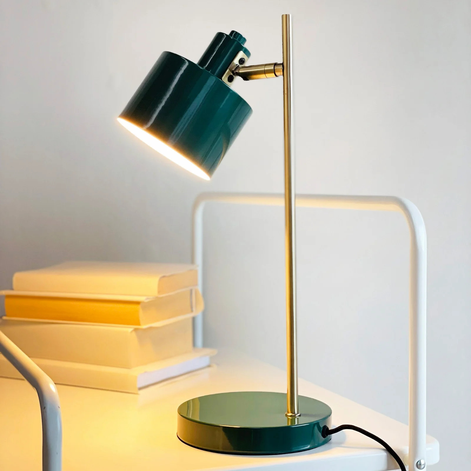 Ocean tafellamp donkergroen/messing Dyberg Larsen