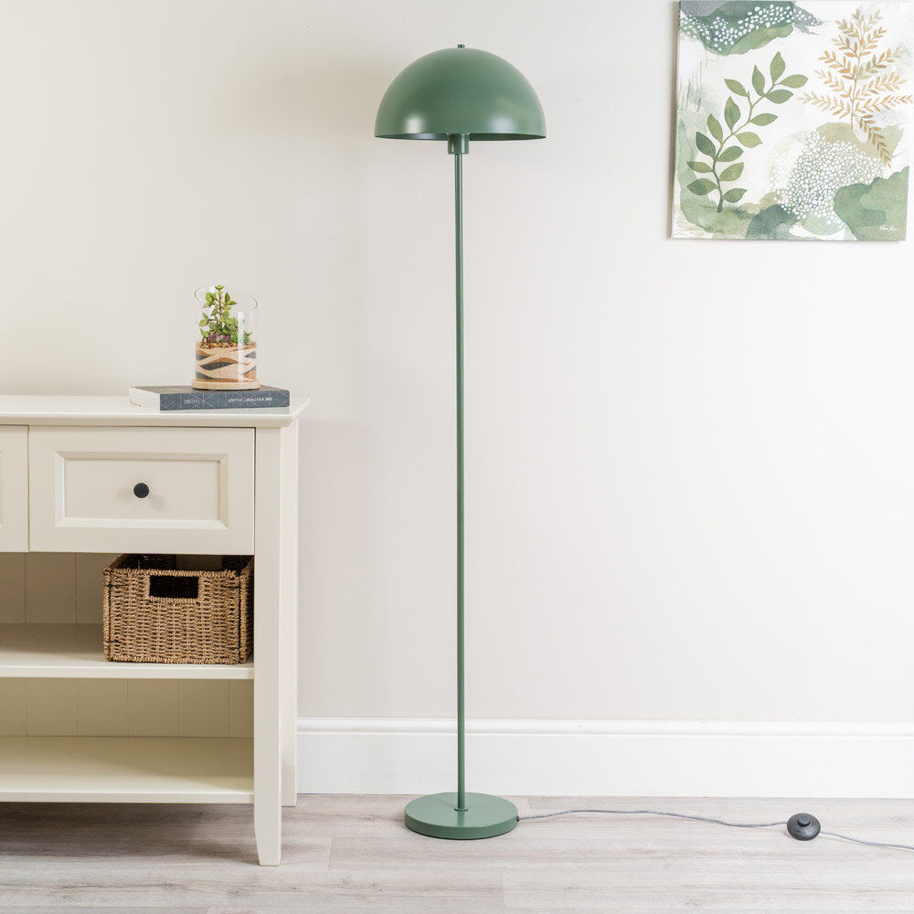 17 Stories Riekele 158 H cm Traditional Floor Lamp Forest Green 158cm H X 3.5cm W X 35cm D