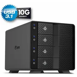 FANTEC MB-X4U31 4x 3.5"/2.5" SSD/HDD Gehäuse USB 3.1 Gen. 2