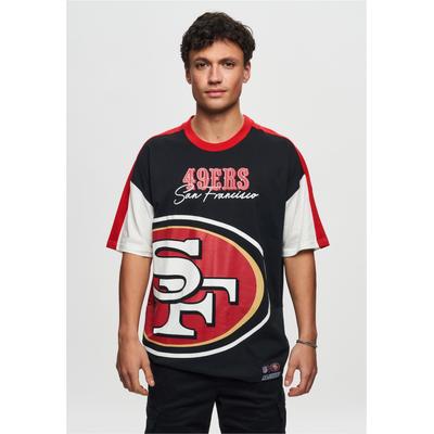T-Shirt RECOVERED "NFL 49ERS San Francisco", Herren, Gr. XXL, schwarz, 100% Baumwolle, bedruckt, normal, Rundhals, Shirts T-Shirt, im zeitlosen Design