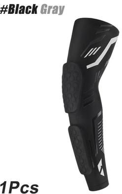 Uplifted Finds Sports Padded Compression Arm Sleeve black Gray xl