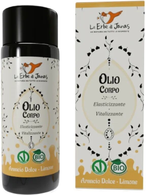 le erbe di janas Olio Corpo Elasticizzante e Vitalizzante all'Arancio Dolce e Limone