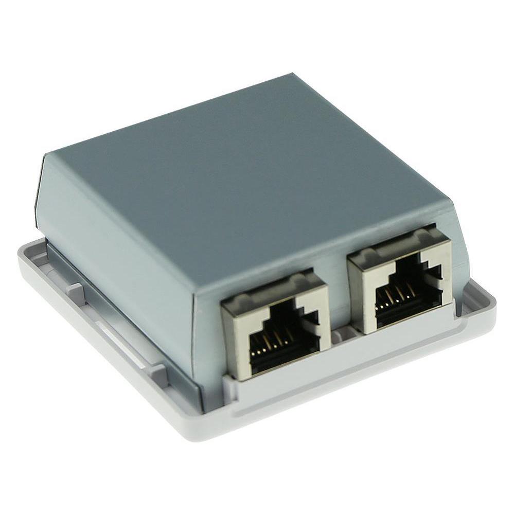 ACT Surface mounted box shielded 2 ports CAT6. Type: CAT6 Wall mountbox c6 2p shielded (FA6004)