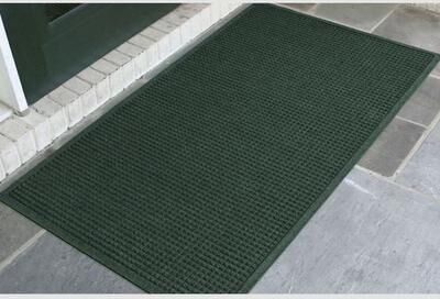 Bungalow Dba Matterly Squares Estates Doormat 60 x 36, 60 x 36, Dark Green