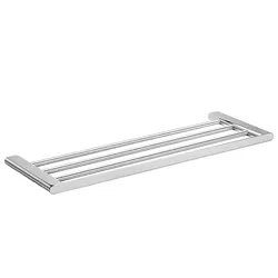 Brillantbad BORGANIC Handtuchablage Edelstahl poliert 640x20x214 mm für Bad & Küche >> zum Bohren