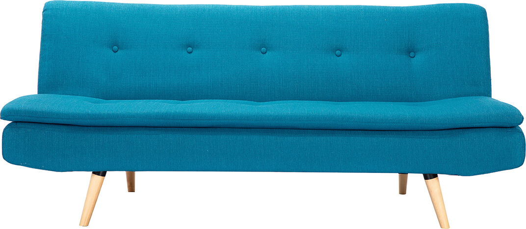 Miliboo Schlafsofa 3-Sitzer blaugrün SENSO