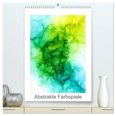 Abstrakte Farbspiele (hochwertiger Premium Wandkalender 2027 DIN A2 hoch), Kunstdruck in Hochglanz