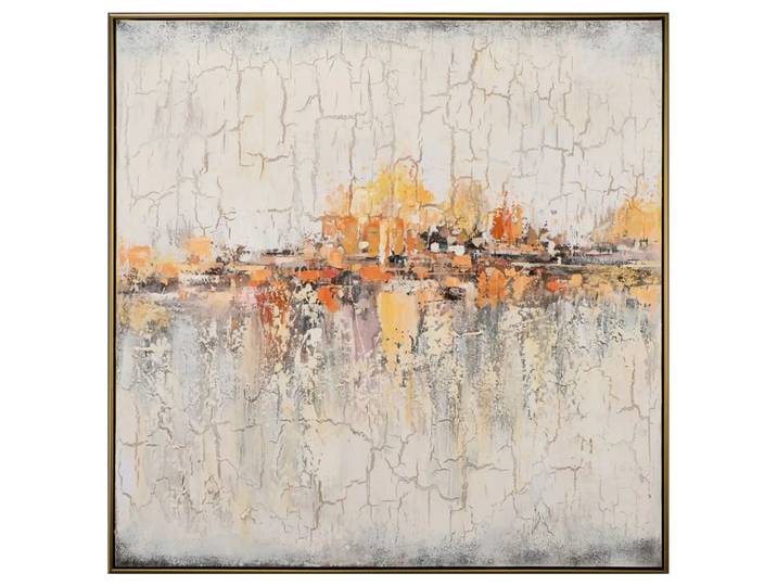 Bild Spiegelnde Skyline image LAND / Grösse: 103 x 103 cm