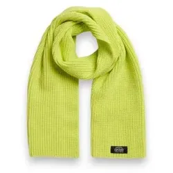 Superdry für Damen. W9310067A Klassischer grüner Strickschal (OSFA), Lässig, Acryl