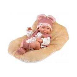 Llorens Vinyl-Babypuppe Nica mit Kissen 40cm (4-73816)