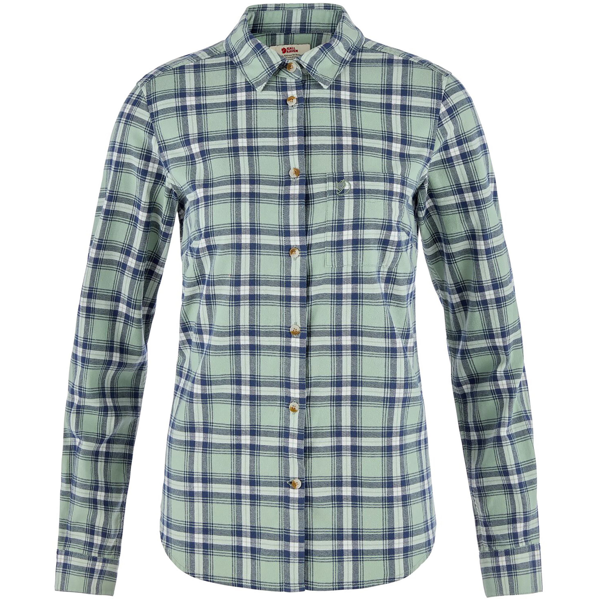 Fjällräven Övik Flannel Damen Blusen grau Größe S Lifestyle Hautfreundlich