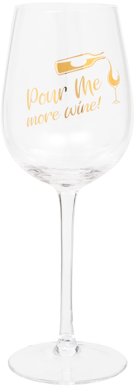 Dripio Humoristisch wijnglas Pour Me tulpvorm 420 ml