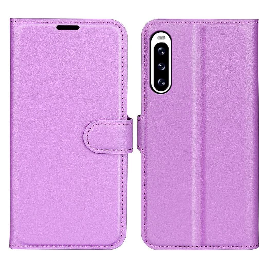 Cover-Discount Sony Xperia 10 V - Leder Etui Hülle violett (Sony Xperia 10 V) (660131999H)