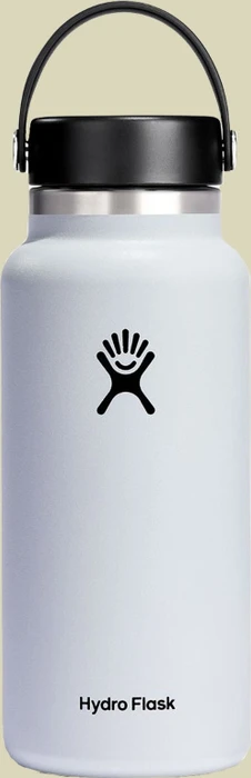 Hydro Flask Edelstahl-Thermoflasche Wide Mouth Flex Cap 32 oz 946 ml White
