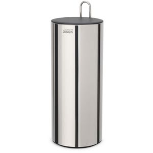 JosephJoseph Toilettenpapier-Ersatzrollenhalter EasyStore, stehend, für 3 Rollen, aus Edelstahl, verchromt