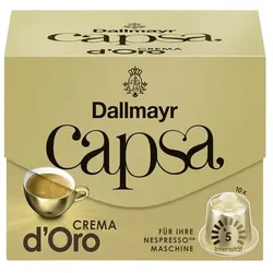 Dallmayr Kaffeekapseln »capsa Crema d'Oro« 10 Stück schwarz