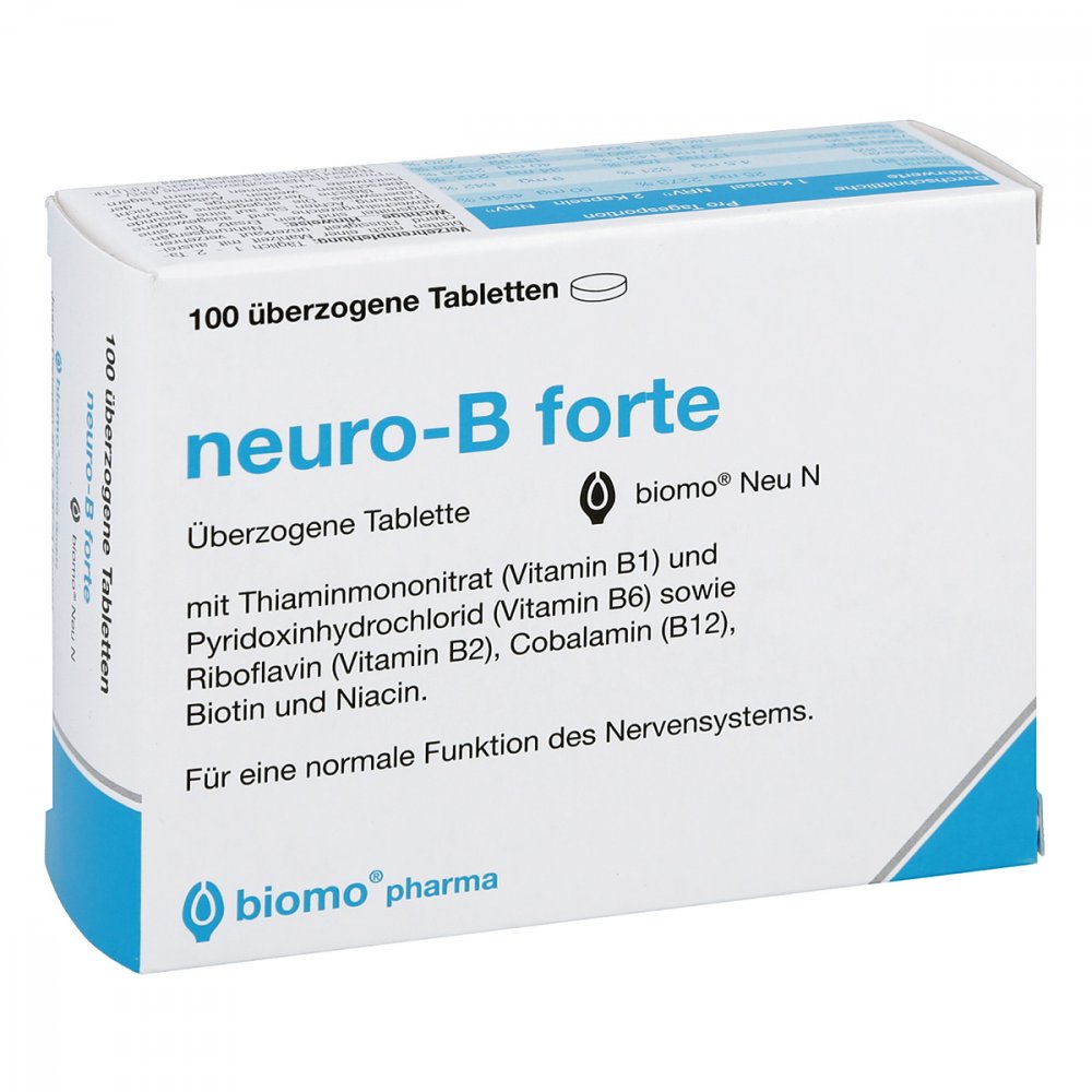 biomo pharma GmbH Neuro B forte biomo Neu überzogene Tabletten 11646449