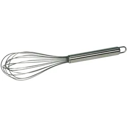 Kelomat 25 cm Edelstahl, Schwingbesen, Silber