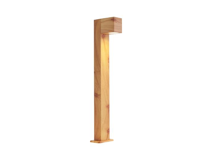 Lampadaire d'extérieur moderne en aluminium avec imprimé bois