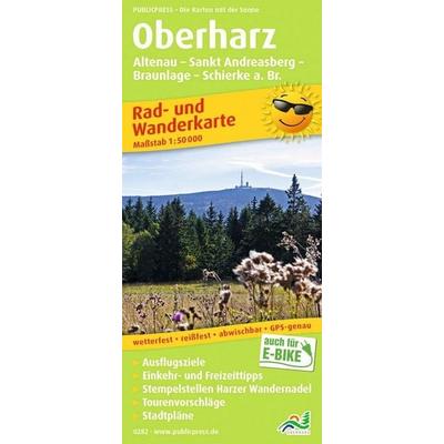 Publicpress Rad- und Wanderkarte Oberharz, Altenau, St. Andreasberg, Braunlage, Schierke am Brocken 1:50.000, Sonstige von , KOMPASS Freytag & Berndt,