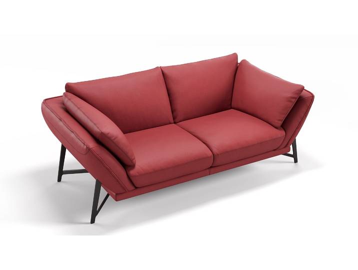 Sofa ESTELLA 2-Sitzer Leder Couch Designersofa