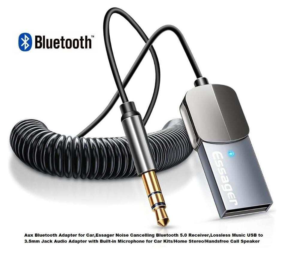 Essager Bluetooth AUX-adapter met USB-aansluiting