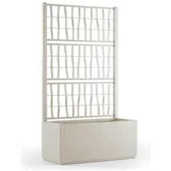 Kerbl, Blumentopf, Pflanzgefäss Ethica rechteckig 80 cm mit Spalier (80 x 36 x 140 cm)