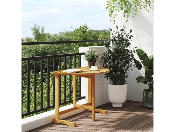 Table pliante de balcon vidaxl 90x60x72 cm bois d'acacia solide TT255