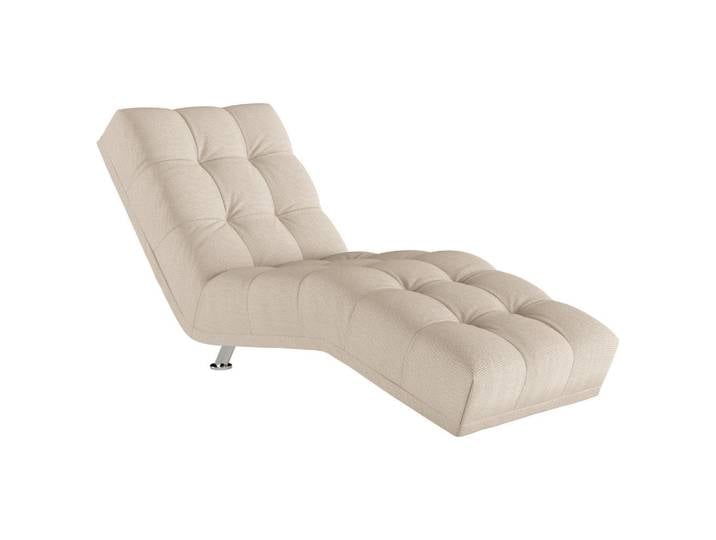Mid.you Liege Isabella, Creme, Metall, 1-Sitzer, 68x88x164 cm, Wohnzimmer, Sessel, Relaxliegen