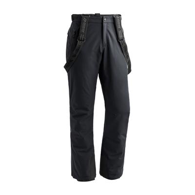 Skihose MAIER SPORTS "Anton Vent slim", Herren, Gr. 60, Normalgrößen, schwarz, 100% Polyester, Hosen Skihose, Herren Schneehose mit Hosenträgern, wind/wasserdicht, Slim Fit