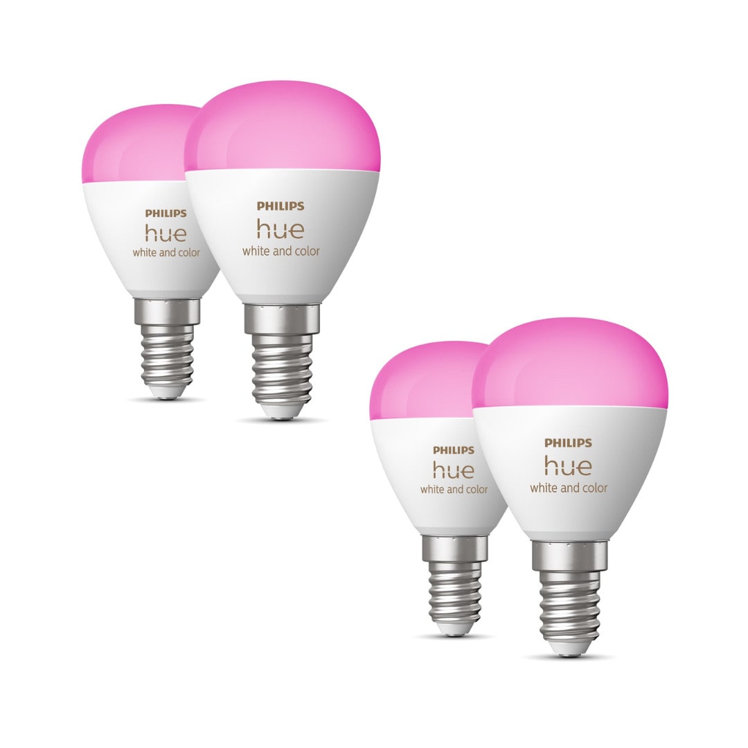 Philips Hue White & Color Ambiance E14 Luster . 4er Pack