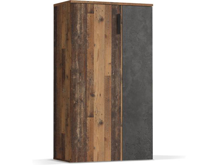 BARNA Schuhschrank, Material Dekorspanplatte, Old Wood