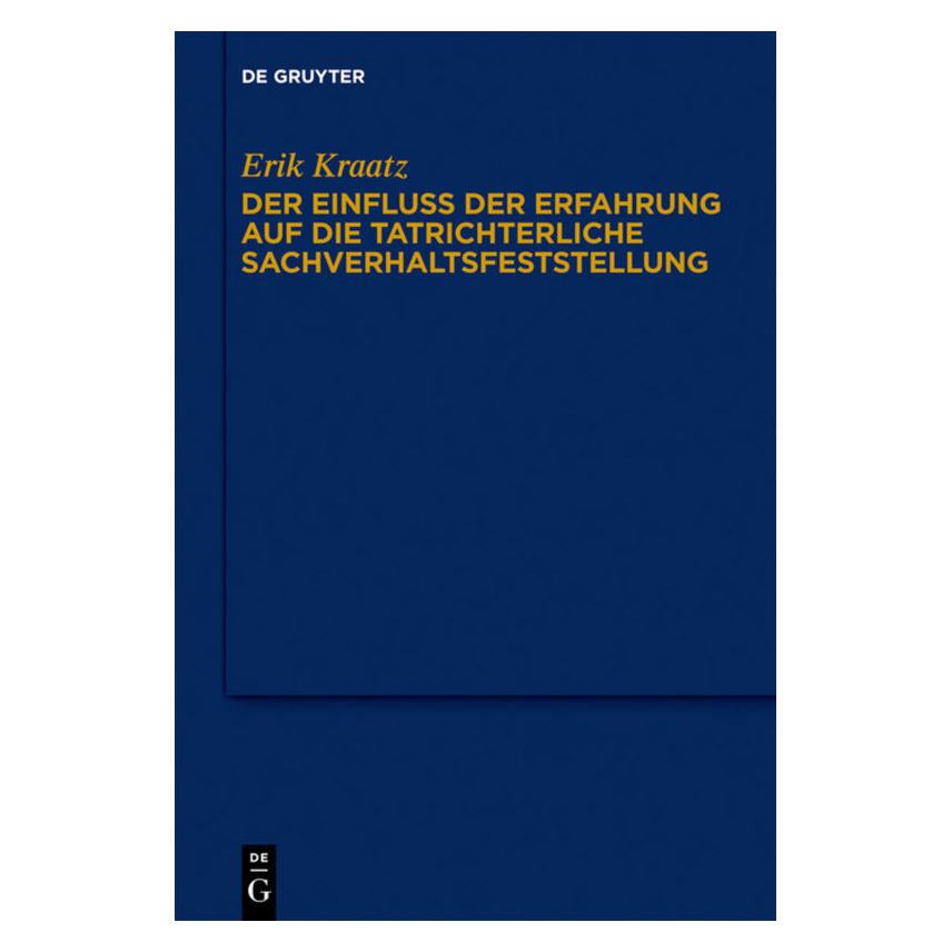 De Gruyter Kraatz:Der Einfluss der Erfahrung auf d (67763132)