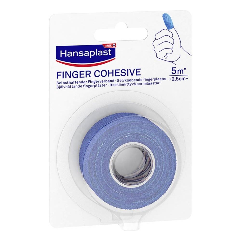 Beiersdorf AG Hansaplast Selbsthaftender Fingerverband 2,5 cm x 5 m Blau 16703229