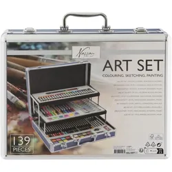 Grafix Nassau - Art set 140 pcs in metal box, Dark blue (AR0969/GE)
