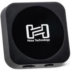 Hosa Bluetooth Adapter IBT-402 Audio Receiver Transmitter mit Verlängerungskabel (Sender & Empfänger), Bluetooth Audio Adapter, Schwarz