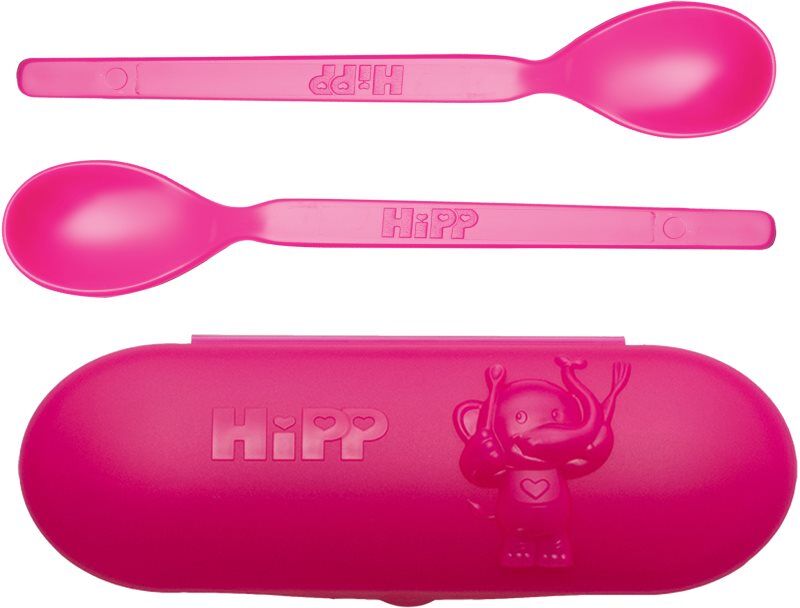 Hipp Spoons Set dinnerware set for travelling Pink